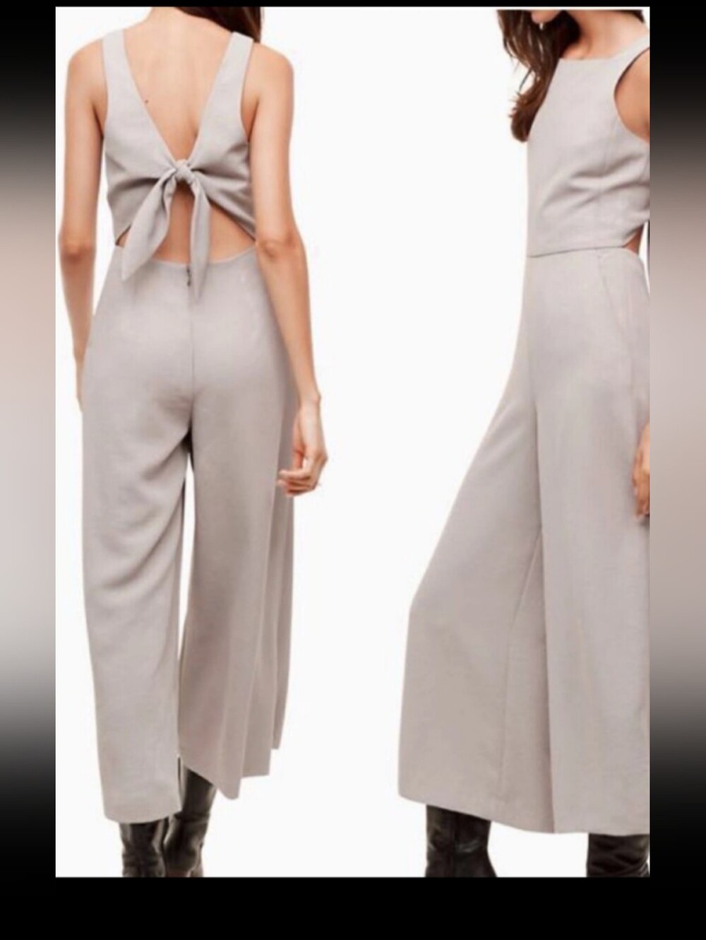 Aritzia Wilfred Écoulement V Jumpsuit Taupe